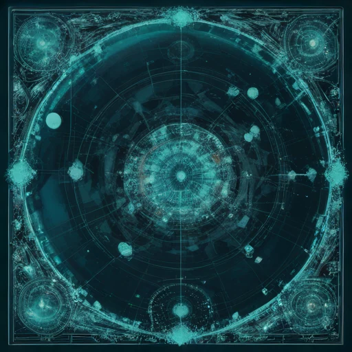 A glowing cyan map of the sea floor, drawn like a sonar display